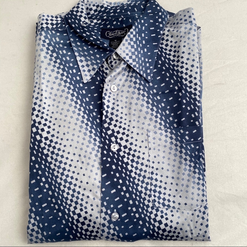 Earl Jeans blue button down shirt M